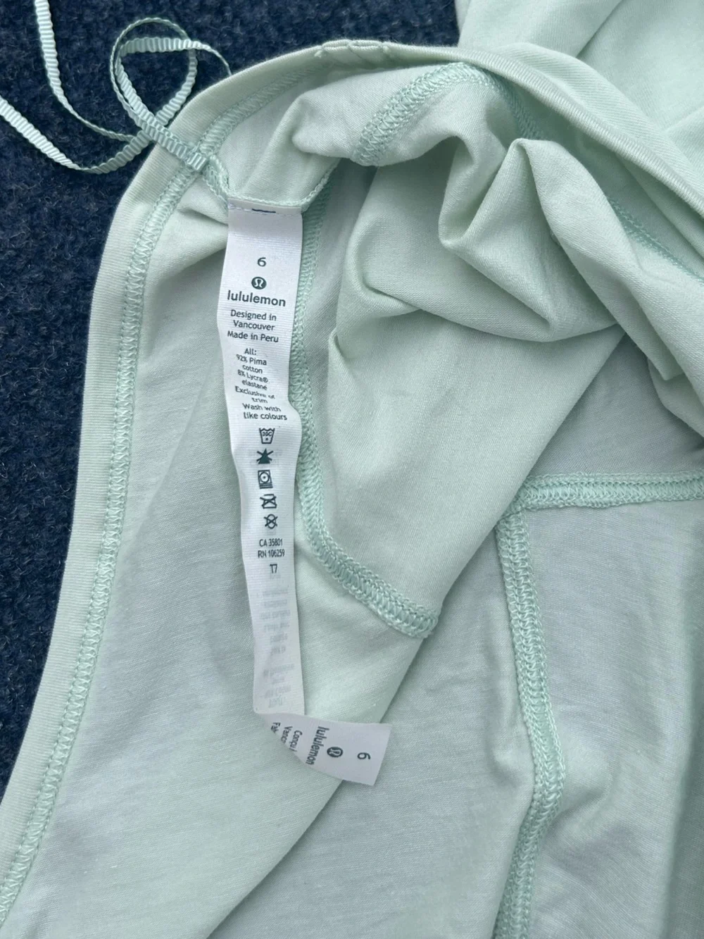 Lululemon NWT It’s A Tie Long Sleeve Top in Ocean Mist Size 6